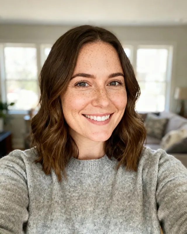 Before: a normal selfie